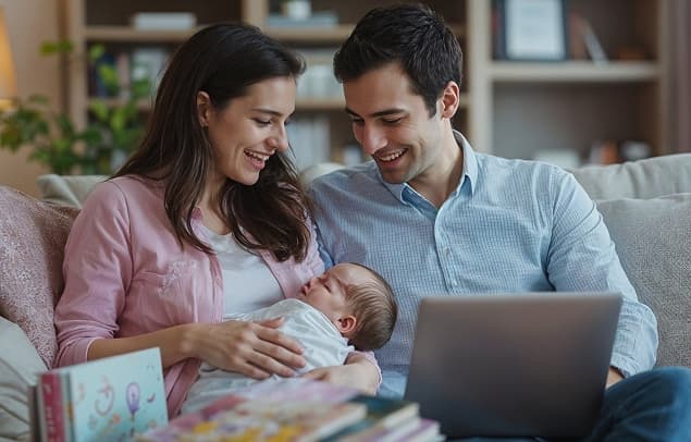 Happy family after treatment